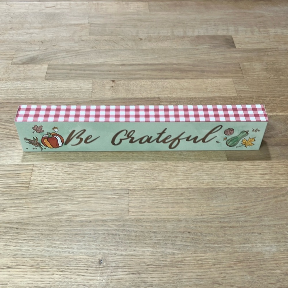 Fall wood sing decoration